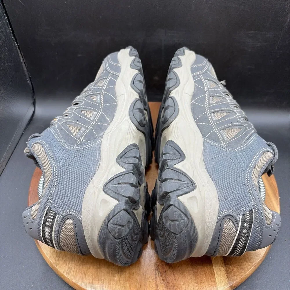 Skechers After Burn M.Fit 2.0 Mens Size 11 WW Trail Shoes Gray Goodyear Sneakers